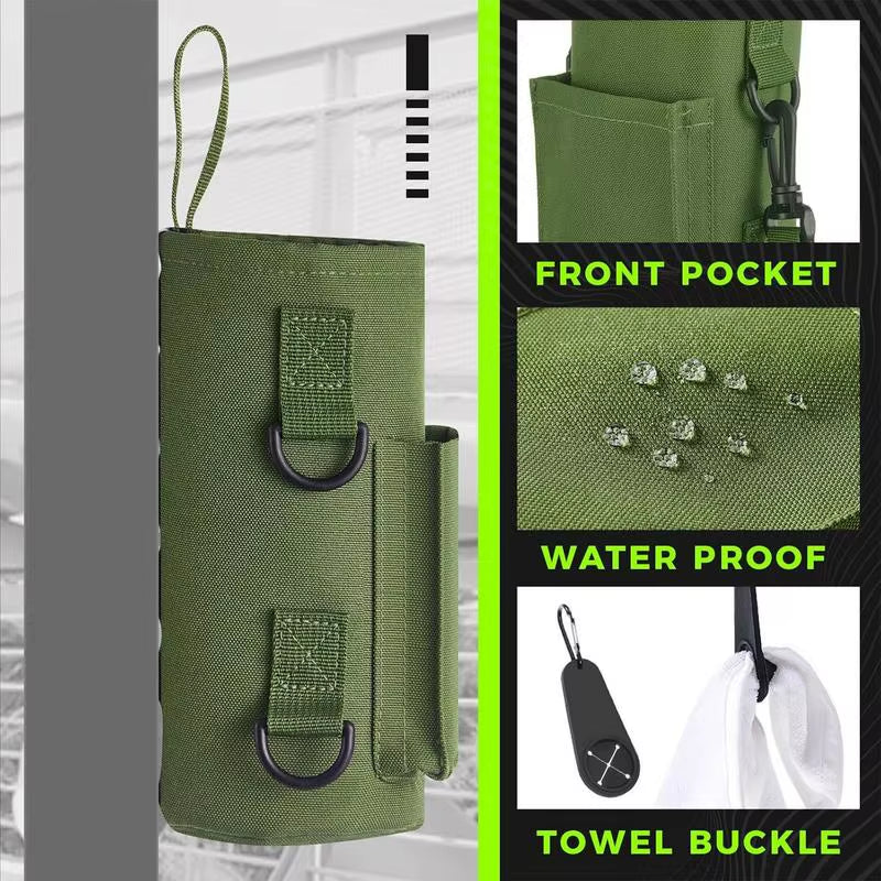 Magnetic Gym Water Bottle Bag Non Slip Magnetic Gym Sling Bag Portable Magnetic Water Bottle Carrier Holder for Gym Accessories