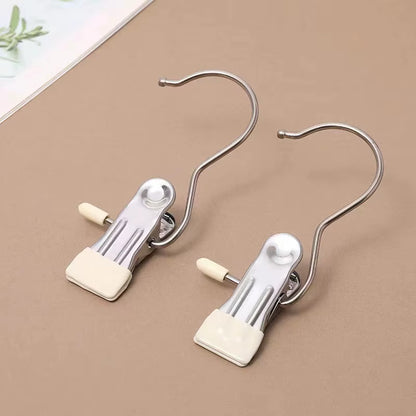 SpaceSaver 360° Rotating Boot Hanger – Portable & Space-Saving Stainless Steel Clip for Closet & Travel